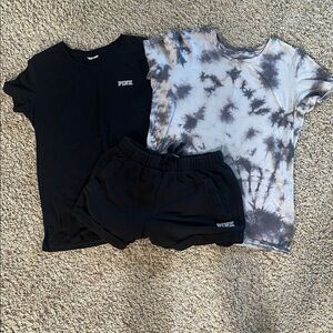 Tie-Dye and Black PINK Set